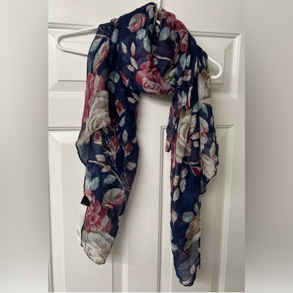 NWT The Paper Store- Floral Scarf